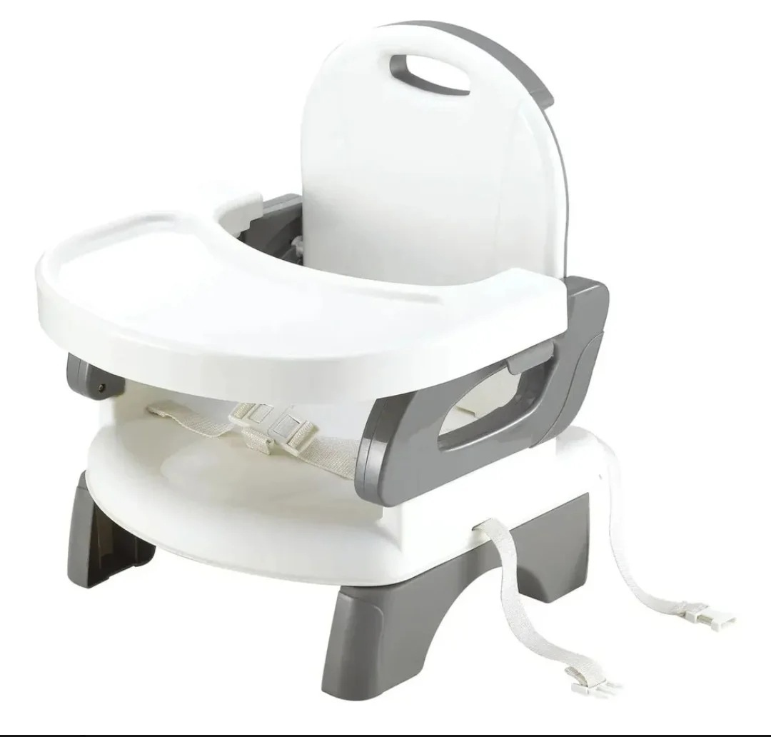 Cadeira De Alimentação infantil Cor Cinza Com Branco,Mastela - 10