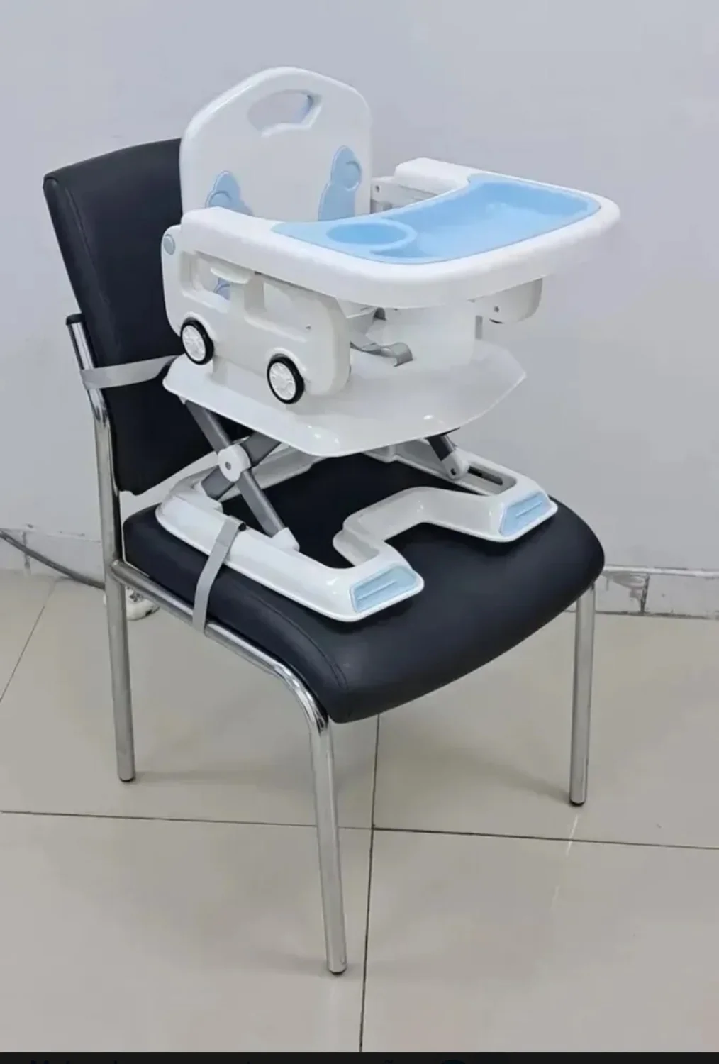 Cadeira De Alimentação infantil Cor Cinza Com Branco,Mastela - 5